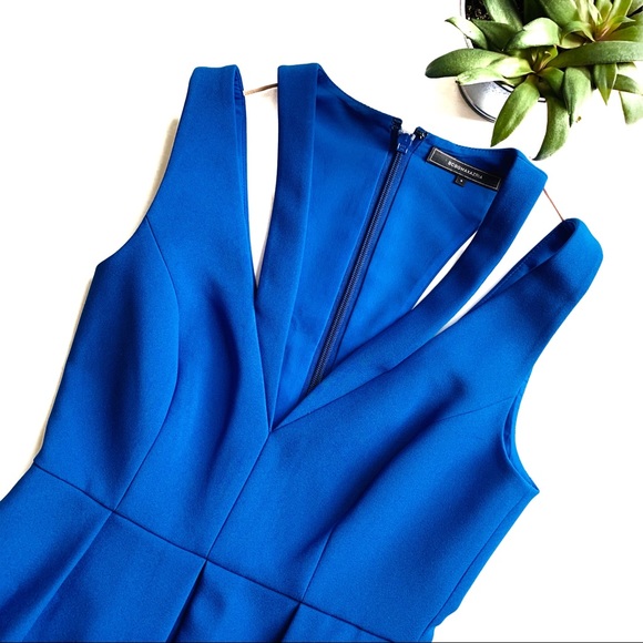 BCBGMaxAzria Dresses & Skirts - BCBGMAXAZRIA Blue Sleeveless A-Line Mini Dress